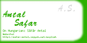 antal safar business card