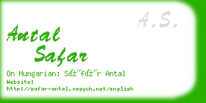 antal safar business card